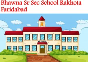 Bhawna Sr Sec School Rakhota Faridabad