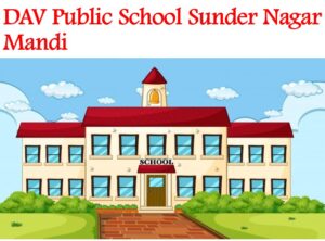 DAV Public School Sunder Nagar Mandi