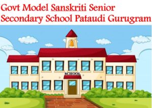 Govt Model Sanskriti Senior Secondary School Pataudi Gurugram