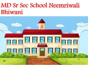 MD Sr Sec School Neemriwali Bhiwani