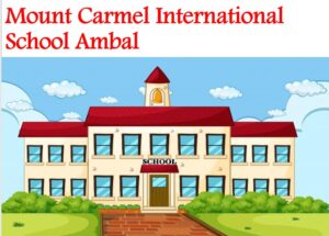 Mount Carmel International School Ambala