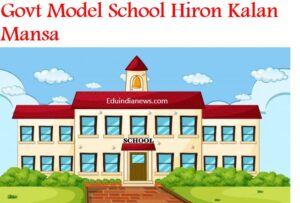 Govt Model School Hiron Kalan Mansa